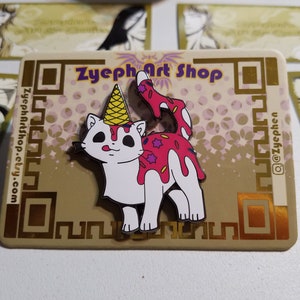 Icecream Cat Enamel Pin