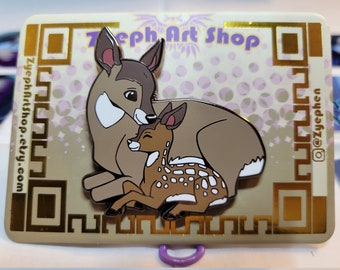 White Tail Deer Enamel Pin