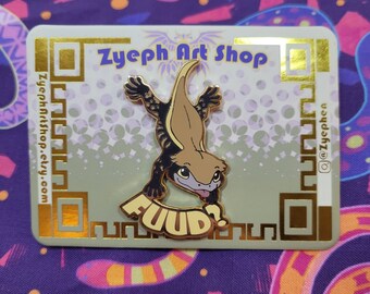 Crested Gecko Enamel Pin