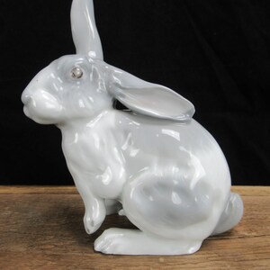 Antike Heubach-Hasenfigur 15 cm