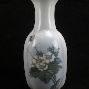 Antique Royal Copenhagen Vase With Flowers 27 cm.
