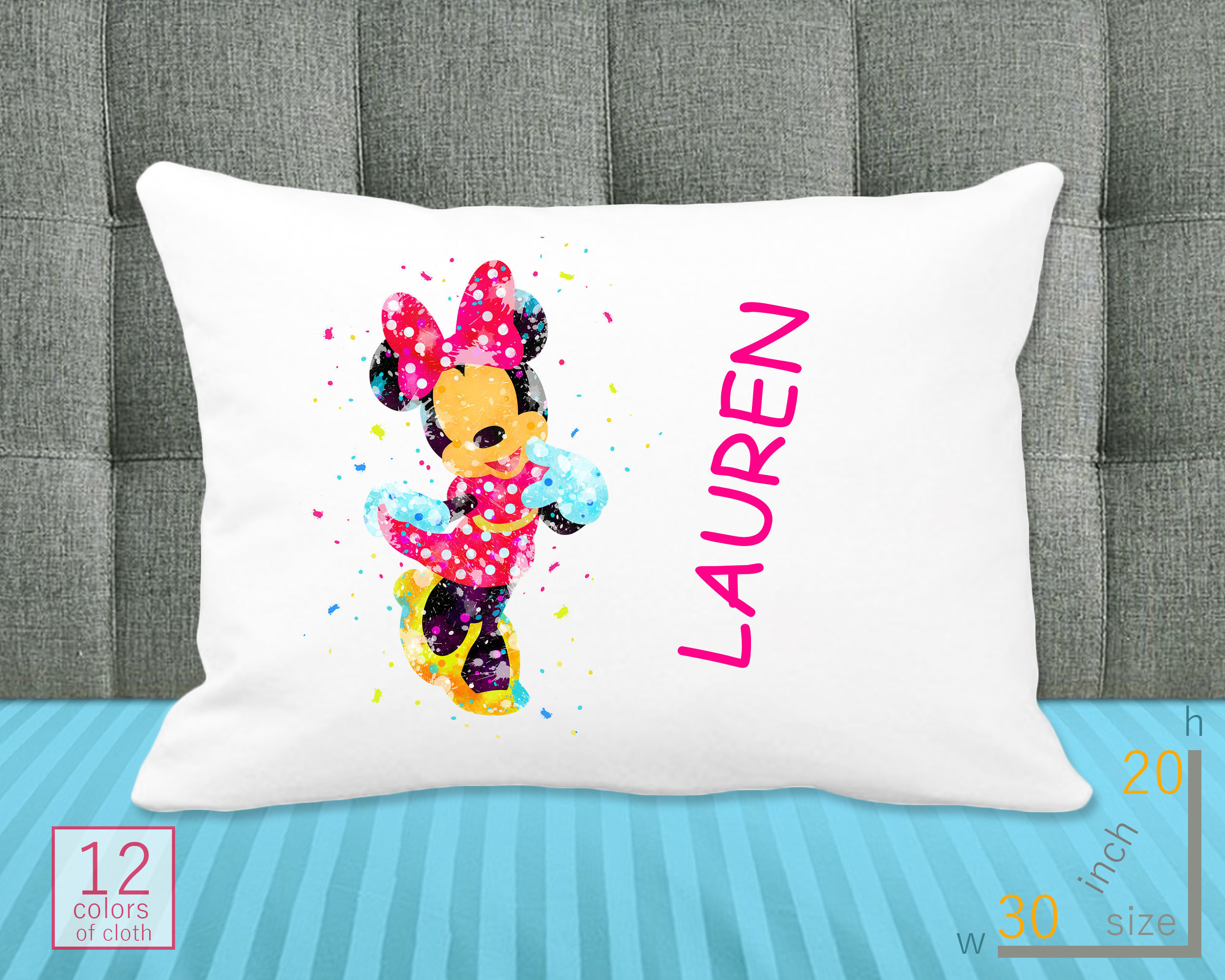 Personalized Pillowcase Mickey Mouse Pillow Case Disney Etsy
