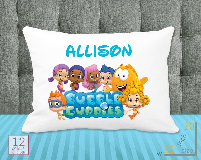 Bubble Guppies Pillowcase Custom Pillowcase Personalized Etsy