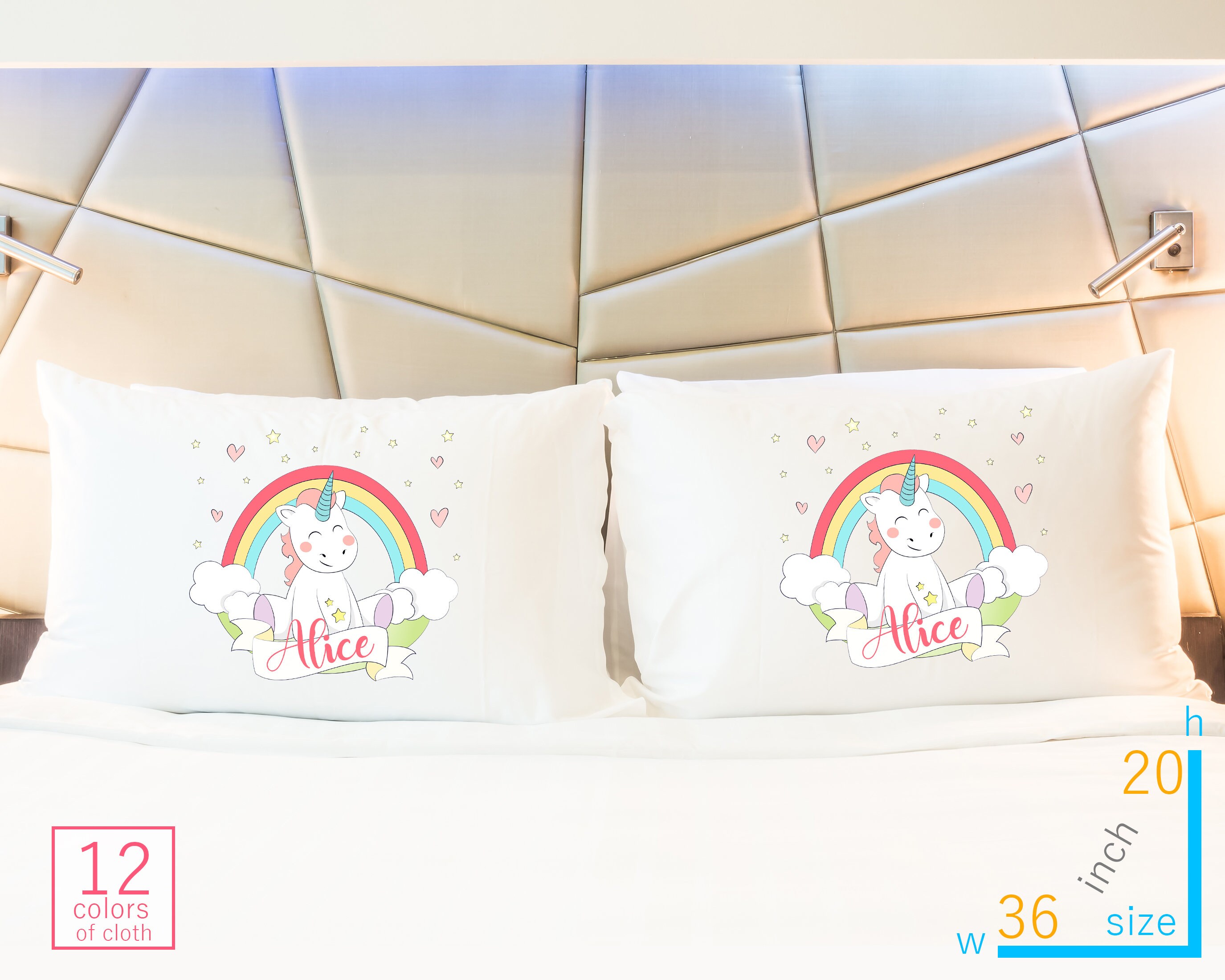 Case floral unicorn pillow Clearance