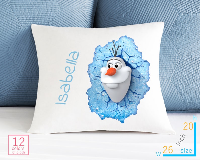 Custom Name Frozen Personalized Pillowcase Olaf Pillowcase Etsy