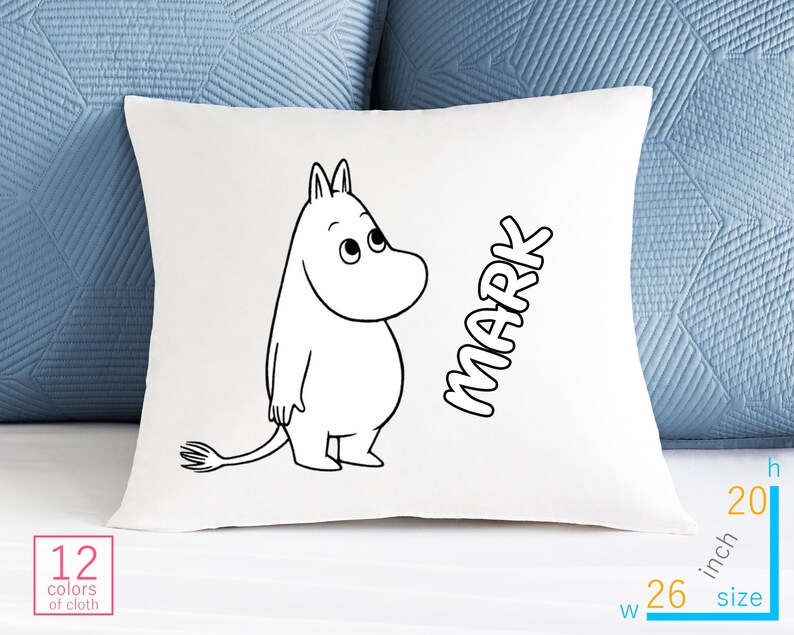 Moomin Pillowcase Gifts For Kids Personalized Pillow Case Etsy