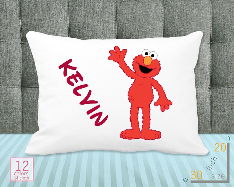 Elmo Pillow Case Elmo Bedding Sesame Street Sheets Pillowcase Etsy