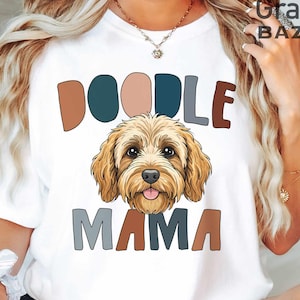 Doodle Mama PNG Boho Doodle Dog Sublimation Cute Doodle Dog Mom PNG Doodle Mom Shirt PNG Doodle Mama Shirt Doodle Clipart image 1