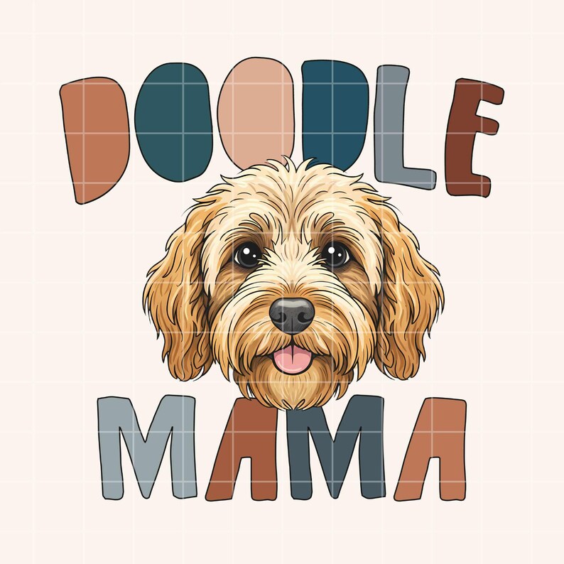 Doodle Mama PNG Boho Doodle Dog Sublimation Cute Doodle Dog Mom PNG Doodle Mom Shirt PNG Doodle Mama Shirt Doodle Clipart image 2