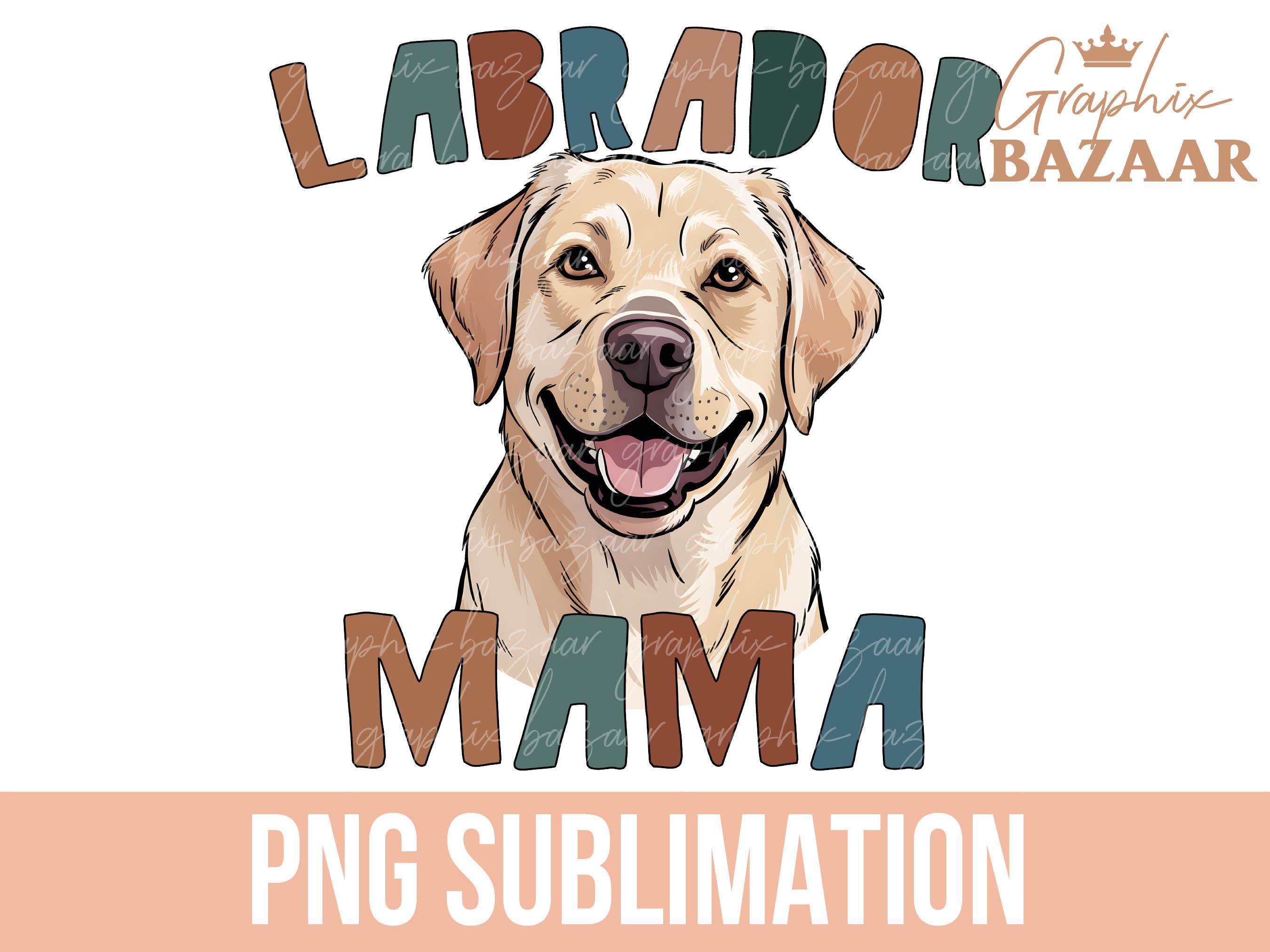 Boho Labrador Mama PNG Yellow Labrador Sublimation File Dog Mama PNG ...