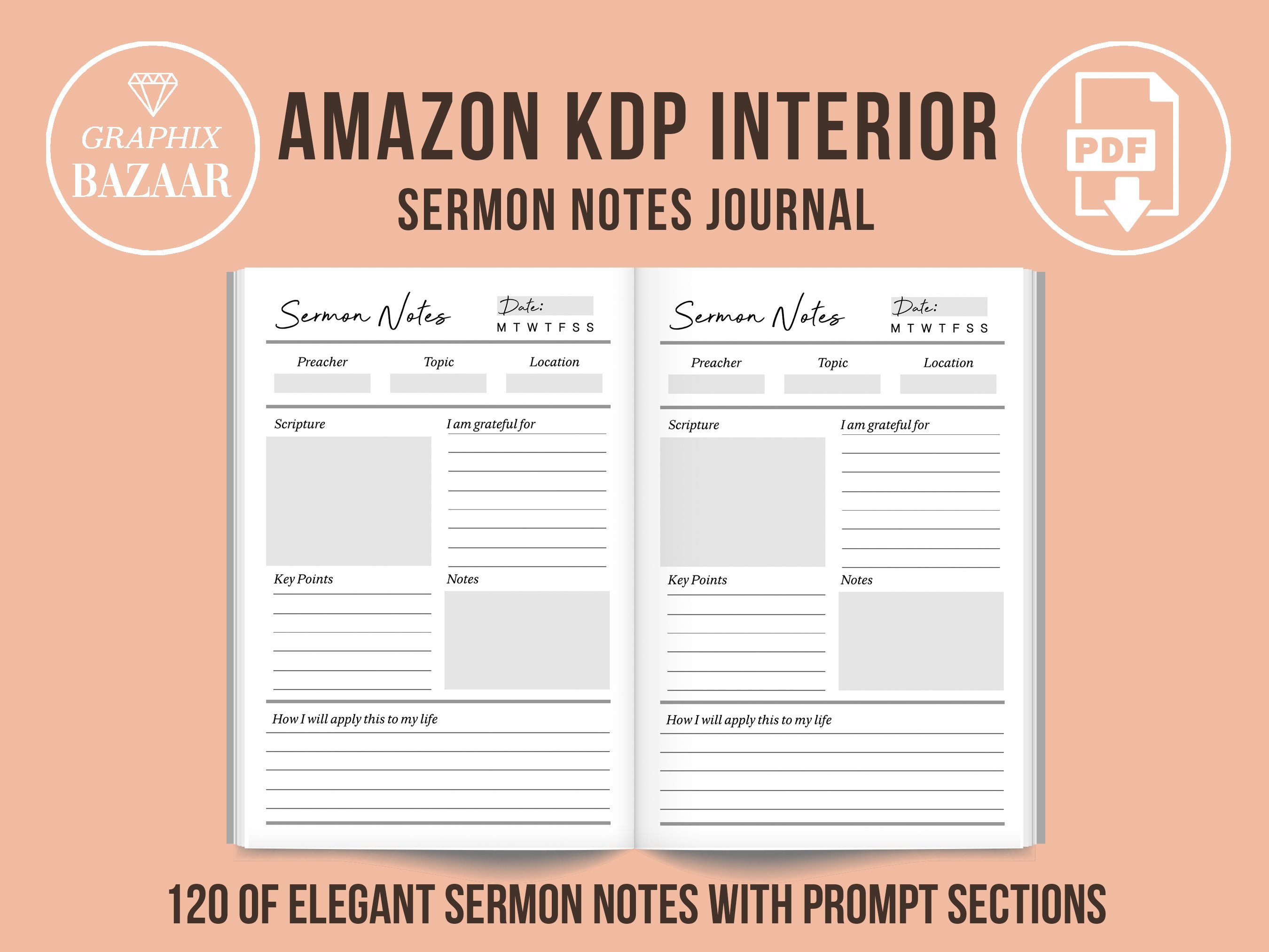 Sermon　Rights　Notes　Journal　Etsy　With　KDP　Interior　Commercial