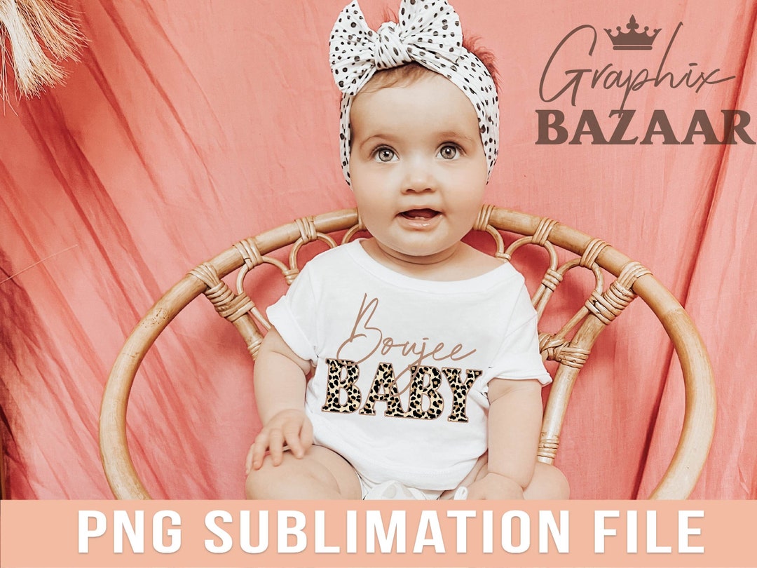 Boujee Baby PNG Boujee Daughter Sublimation Design Leopard Print Baby