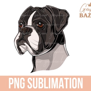 Black and White Boxer Dog Clipart Boxer Dog PNG Boxer Mom Dog Sublimation Dog Dad PNG Boxer Dog Cut File  Boxer Clipart Boxer Dad PNG