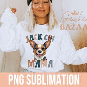 Jack Chi Mama PNG Boho Jack Russell Chihuahua Mix Sublimation File Dog Mama PNG Jack Chi Mom Shirt PNG Dog Mom Shirt Terrier Dog Mama Shirt