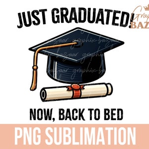 Graduación divertida PNG 2025 Diseño de sublimación de recién graduado Archivo de corte de humor de graduación 2025 Diseño de camiseta de graduado