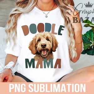 Golden Doodle Mama PNG Boho Golden Doodle Dog Sublimation File Funny Dog Mom PNG Doodle Mom Shirt PNG Doodle Mama Shirt Doodle Dog Clipart