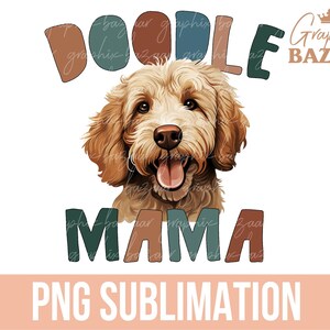 Golden Doodle Mama PNG Boho Golden Doodle Dog Sublimation File Funny ...