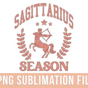 Sagittarius Season PNG Sagittarius Star Sign Sublimation Design Celestial PNG Beige Horoscope Design Astrology PNG Zodiac Sign png