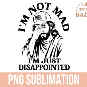 Gesù deluso PNG Divertente Anti Trump Sublimazione Gesù Vergognato di Trump PNG Anti Fascismo PNG Pro Democrazia Design della maglietta