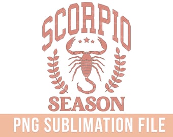 Scorpio Season PNG Scorpio Star Sign Sublimation Design Celestial PNG Beige Horoscope Design Astrology PNG Zodiac Sign png