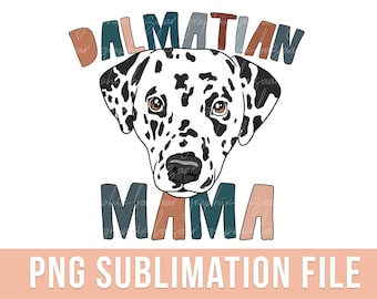 Dalmatinermamma PNG dalmatinerhund sublimeringsfil söt dalmatinermamma PNG dalmatinermamma-tröja PNG prickig hundmamma-tröja hundmamma-tröja