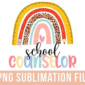 School Counselor PNG Counselor Sublimatie Design Counselor Shirt Design PNG Leraar PNG Leraar Shirt Design