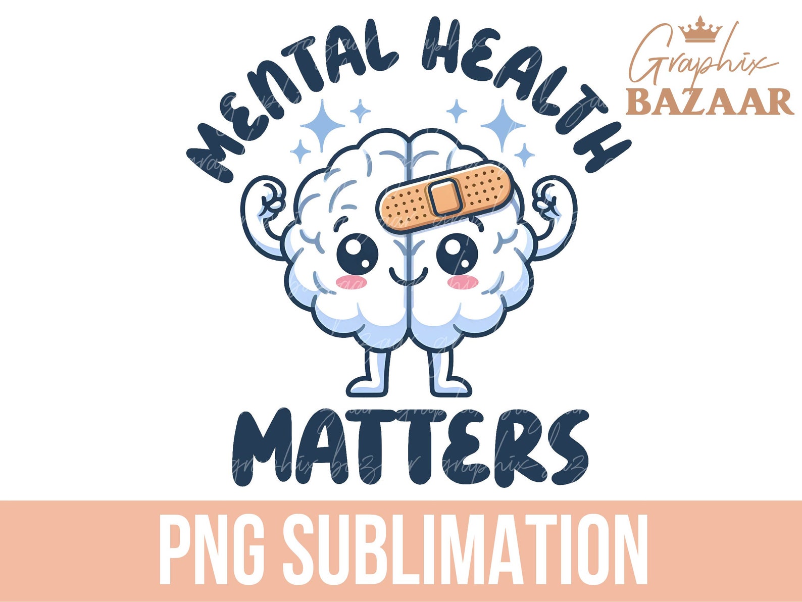 Mental Health Matters PNG Cute ADHD Sublimation Design Mental Health ...