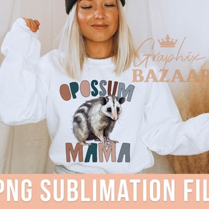 Opossum Mama PNG Boho Opossum Sublimation Opossum Mom PNG Possum Mom Shirt PNG Opossum Mama Shirt Opossum Clipart