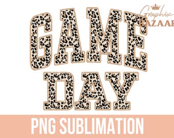 Game Day PNG Leopard Print Football Mom Sublimation Design Football Vintage Baseball Mom Clipart Football Mom Shirt Design