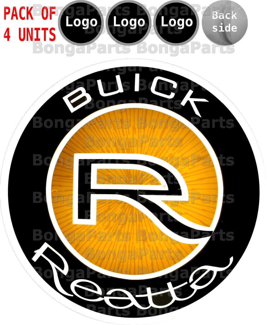 BUICK REATTA compatible Pack of 4 Metal Stickers for Car Etsy