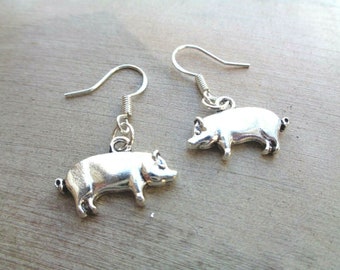 pig earrings
