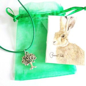 Pendente / collana WOODLAND TREE - Splendidamente confezionato da un artista della fauna selvatica con carta regalo vuota inclusa