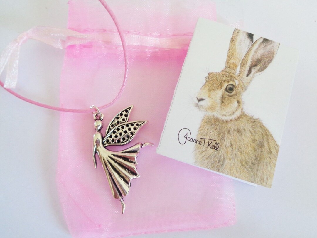 FAIRY Pendant Necklace- Gift Packaged by A Yorkshire Wildlife