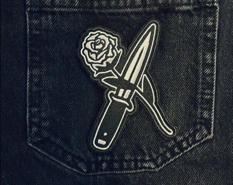 Knife x Rose Patch