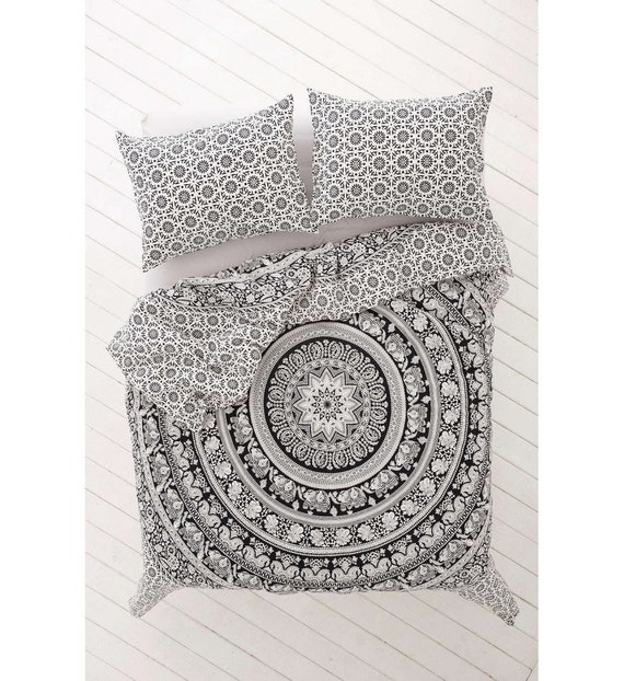 Indian Bohemain Queen Size Mandala Doona Duvet Cover Hippie Etsy