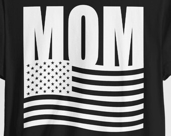 American Flag Mom Shirt: Patriotic USA Gift