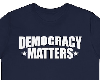 Camisa Democracy Matters, Camiseta Democracia, Direitos de Voto, Democracy Matters, Eleições Justas, Camiseta Proteja a Democracia, Direitos Humanos