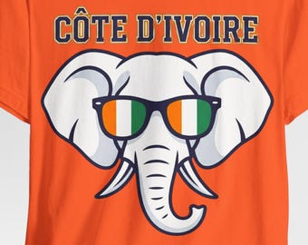 Ivory Coast Elephant Shirt Côte d Ivoire Flag Tees