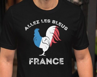Allez Les Bleus tshirt | Go the Blues Shirt | France Shirt Unisex T-Shirt | France Soccer | French Soccer | Vive La France |