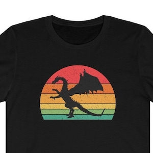 Drache Vintage Retro Shirt | Drachen Shirt | Drachen tshirt | Drachen Shirt |  Drachen Geschenke | Drachenliebhaber | Drachen Geschenk | Fabelhafter Drache Tee
