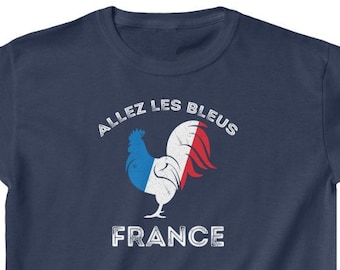 Allez Les Bleus France Kids Shirt  Go the Blues Shirt | France Shirt Boys Girls  | France Soccer | French Soccer | Vive La France | Gift