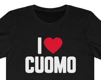 Andrew Cuomo I Love Cuomo Camiseta Camiseta de manga corta unisex jersey del gobernador del estado de Nueva York