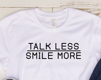 Parlare meno sorriso più Hamilton dicendo short-Sleeve Unisex T-Shirt