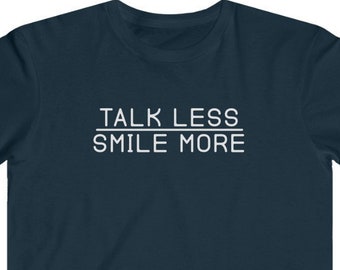Bambini parlare meno sorriso più fine Jersey Tee Hamilton dicendo short-sleeve Unisex T-Shirt Alexander Hamilton ragazzi e ragazze Camicie