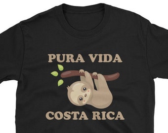 Pura Vida Costa Rica Sloth Shirt | Costa Rica Animal | Costa Rica Vacation | Costa Rica Souvenir T-Shirt