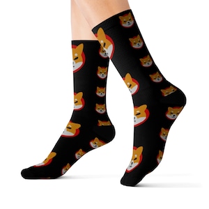 Shiba Inu Socks / Shiba Socks / Shiba Inu Coin / Eye-Catching Socks / Crypto Socks / Socks Gift / Shiba Coin Socks / Socks For Women Men