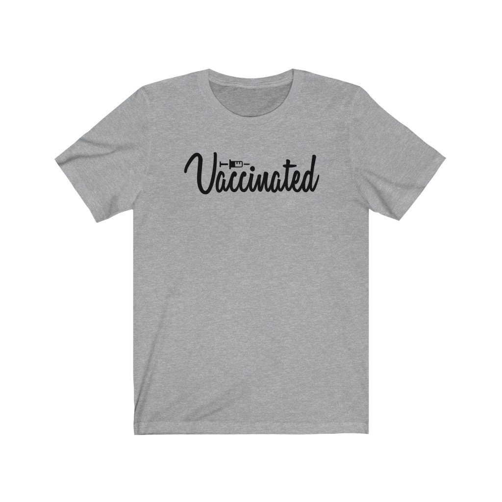 Vaccinated Script Shirt Pro Vaccine 