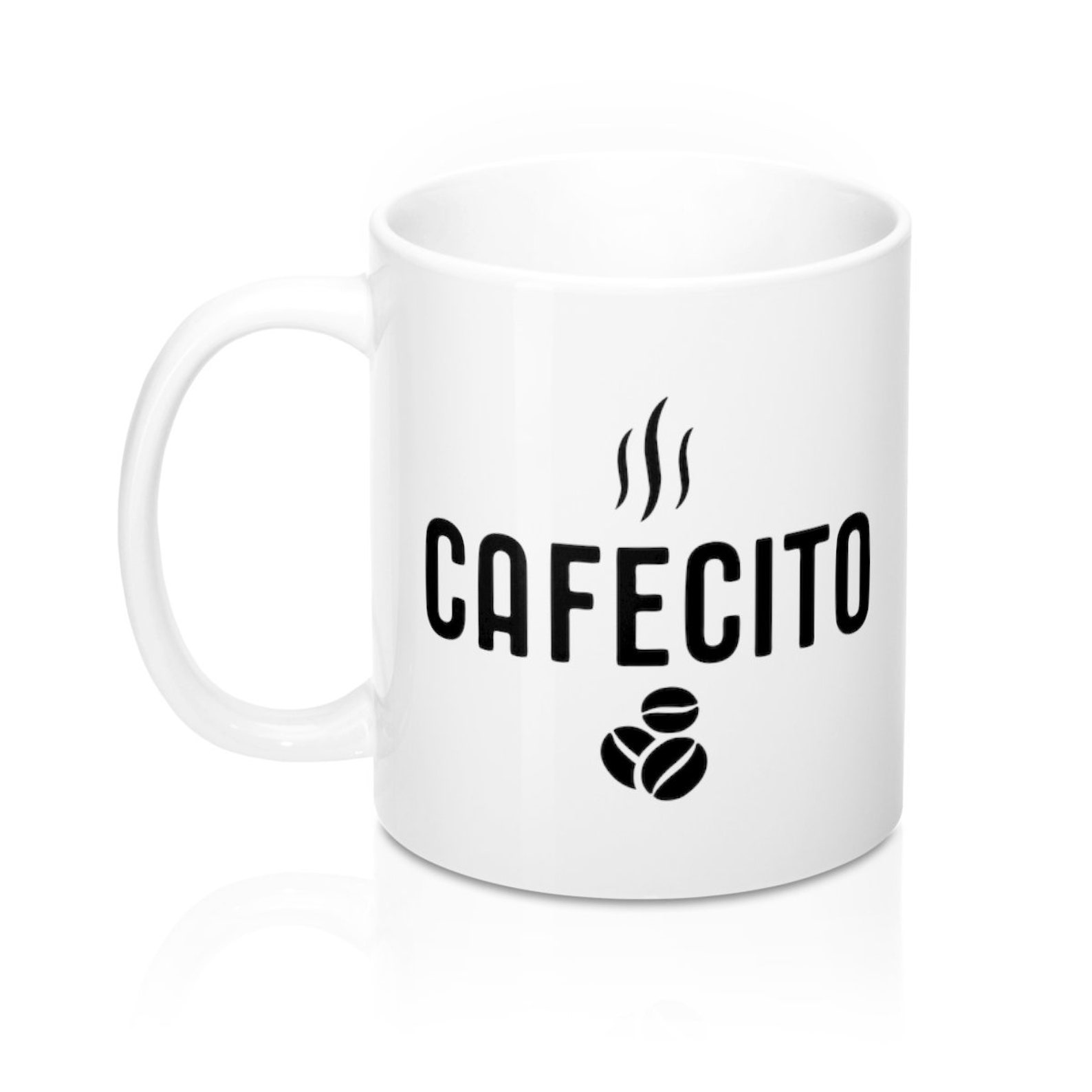Cafecito Mug 11oz Cafe Coffee Mug Spanish Coffee Coffee Etsy