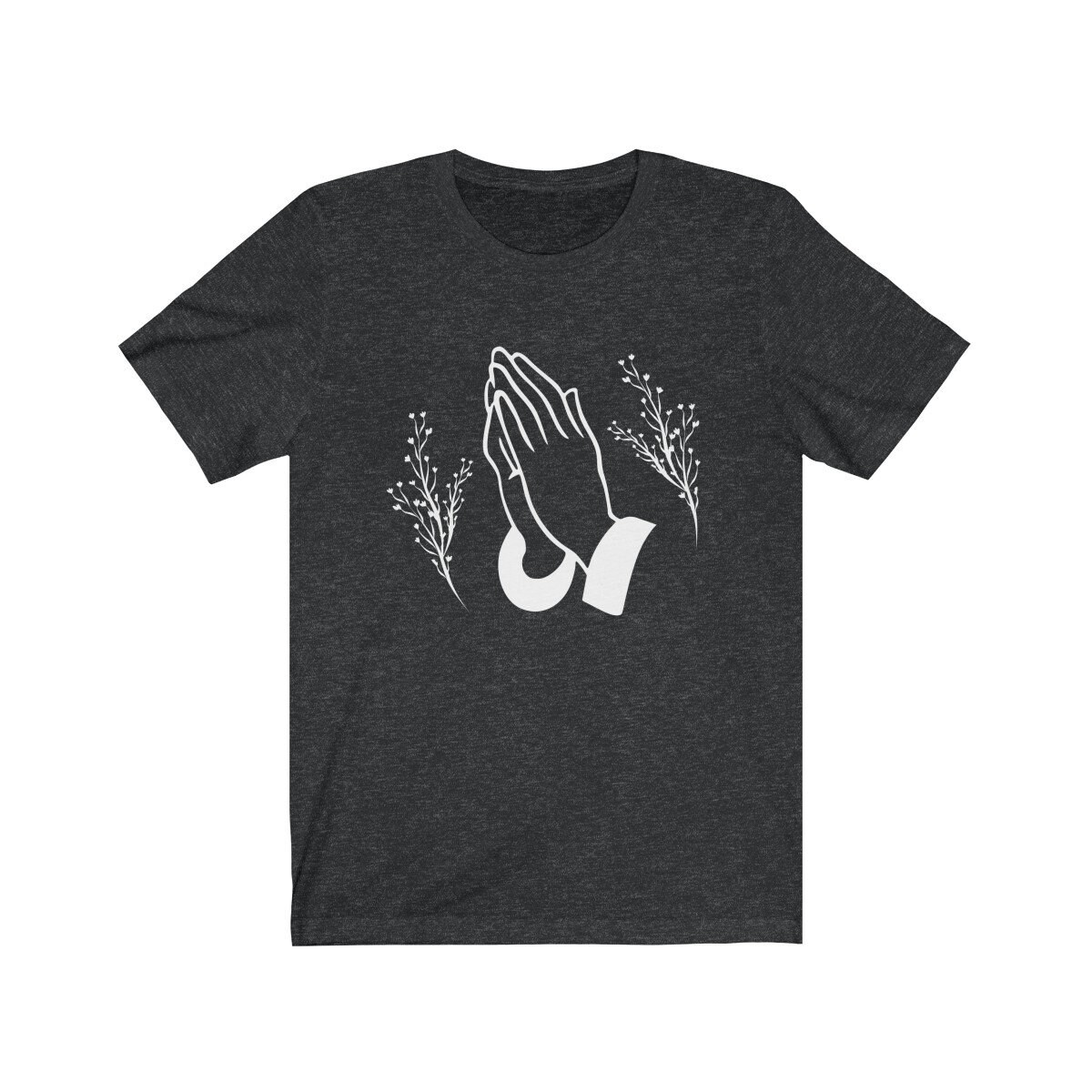t shirt with praying hands