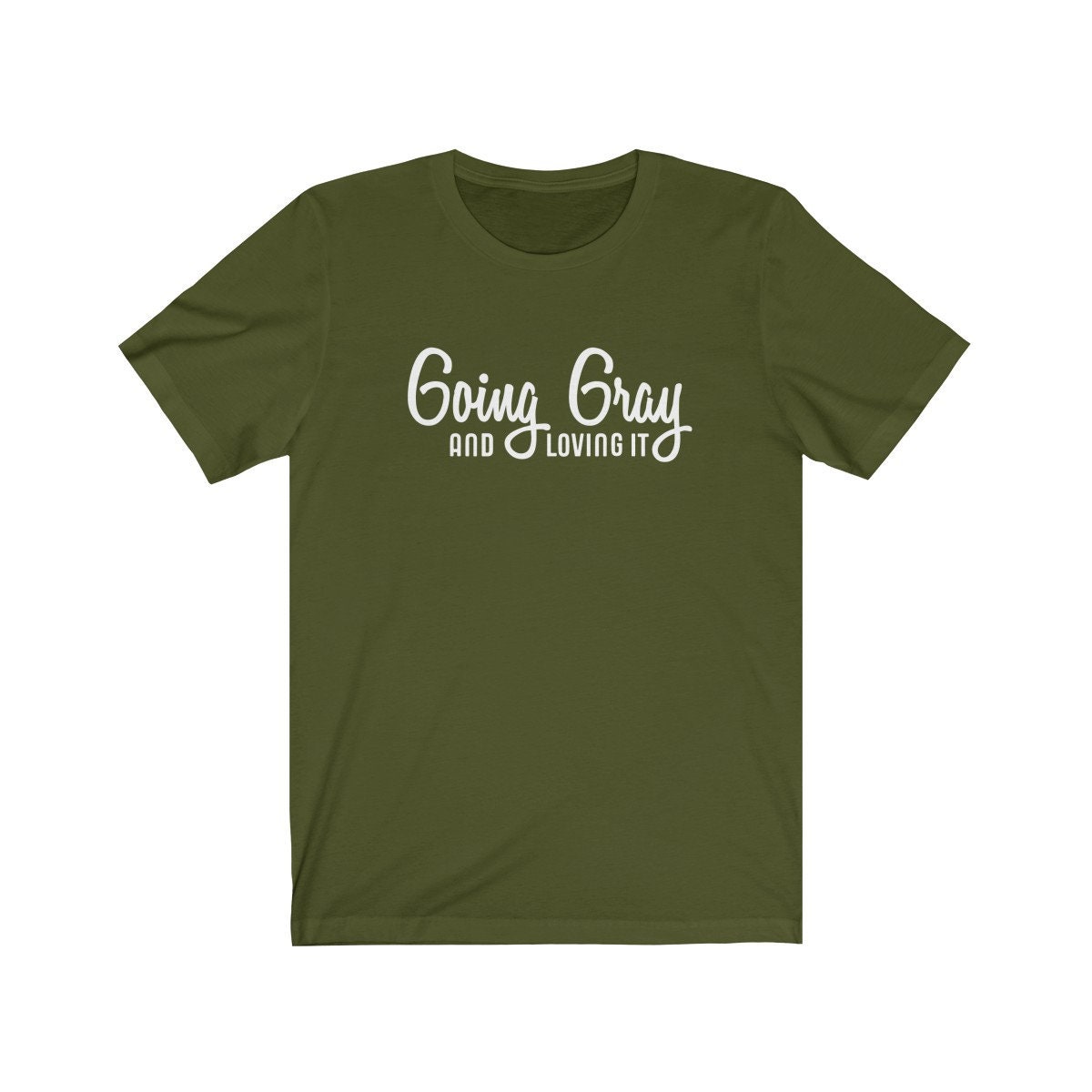 Going Gray and Loving It Gray Hair T-shirt Silver Hair Shirt - Etsy